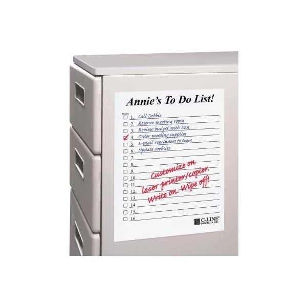 Self-Stick Dry Erase Sheets By C-Line® CLI57911